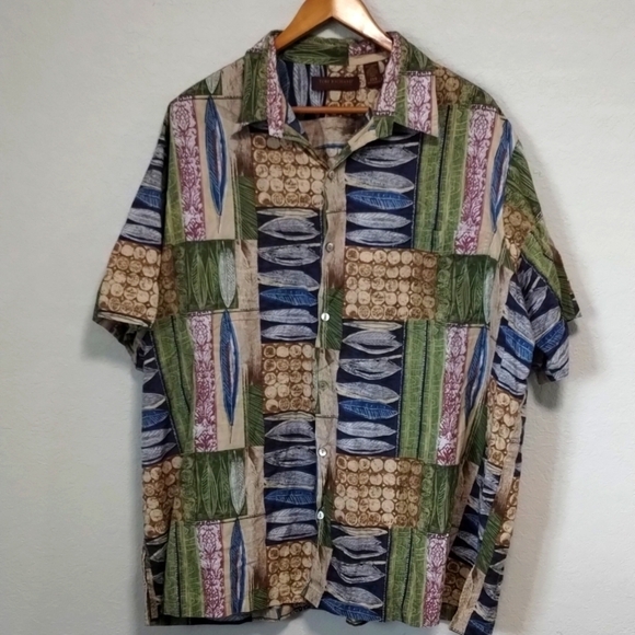 Tori Richard Other - Tori Richard Honolulu Blue Green Shirt